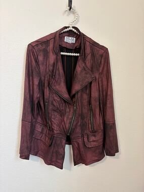 Mila & Milan Jacket Womens Size Medium Moto Distressed Grunge Punk Rock Edgy